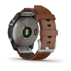 Смарт-часы Garmin Fenix 7 Sapphire Solar Titanium with Chestnut Leather Band (010-02540-31) — изображение 3