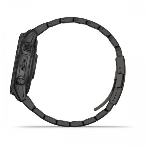 Смарт-годинник Garmin Fenix 7 Sapphire Solar C. Grey DLC Titanium w. Carbon Grey DLC V. Titanium Band (010-02540-39) - ТвойGadget