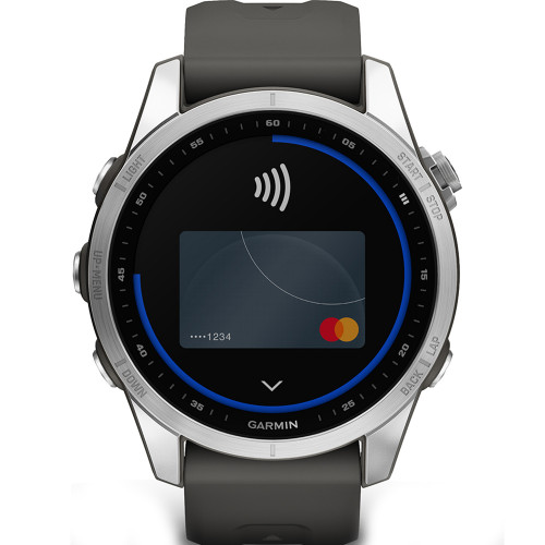 Смарт-часы Garmin Fenix 7S Silver with Graphite Band (010-02539-00/01) [OPEN BOX] - ТвойGadget