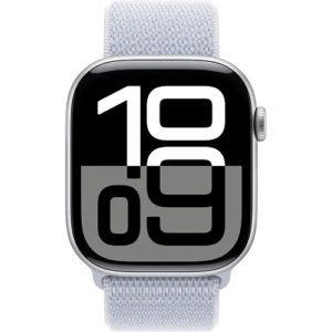 Apple Watch Series 10 GPS 46mm Silver Aluminum Case w. Blue Cloud Sport Loop (MWWN3) — изображение 2