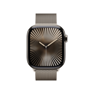 Apple Watch Series 10 GPS + Cellular 46mm Natural Titanium Case w. Natural Milanese Loop — M/L (MWYC3) - ТвойGadget
