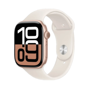 Apple Watch Series 10 GPS + Cellular 46mm Rose Gold Alu. Case w. Light Blush Sport Band - S/M (MWY63) - Зображення 1