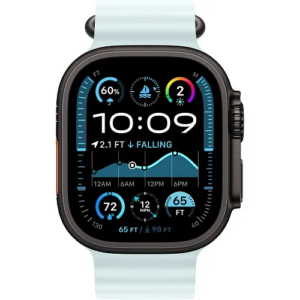 Apple Watch Ultra 2 GPS + Cellular 49mm Black Titanium Case w. Ice Blue Ocean Band (MYTC3+MYP83) [NEW NO BOX] - Зображення 2
