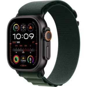 Apple Watch Ultra 2 GPS + Cellular 49mm Black Titan. Case w. Dark Green Alpine Loop - Small (MX4Q3) [NEW NO BOX] — изображение 1