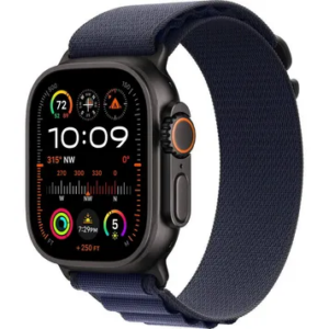 Apple Watch Ultra 2 GPS + Cellular 49mm Black Titan. Case w. Navy Alpine Loop - Large (MYTF3+MYPY3) [NEW NO BOX] — изображение 1