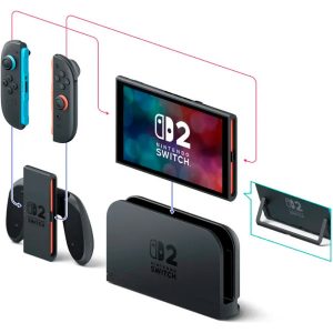 Портативна ігрова приставка Nintendo Switch 2 Black Mario Kart World Bundle (0045496321529) - Зображення 6