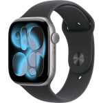 Apple Watch Series 11 GPS 42mm Space Grey Alu. Case w. Black S. Band – M/L (MEQX4) - ТвойGadget