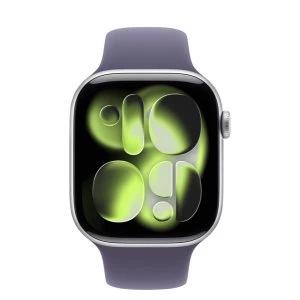Apple Watch Series 11 GPS 46mm Silver Alu. Case w. Purple Fog S. Band - S/M (MEV94) - Зображення 2