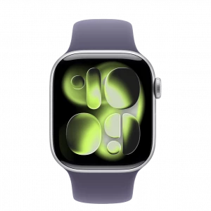 Apple Watch Series 11 GPS + Cellular 42mm Silver Alu. Case w. Purple Fog S. Band — M/L (MF8J4) - ТвойGadget