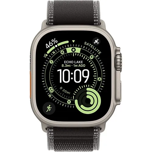 Apple Watch Ultra 3 GPS + Cellular 49mm Natural Tit. Case w. Black/Charcoal Trail Loop – M/L (MF1V4+MFT94) - ТвойGadget