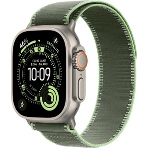 Apple Watch Ultra 3 GPS + Cellular 49mm Natural Tit. Case w. Green/Neon Trail Loop - M/L (MF1V4+MFT54) - Зображення 1