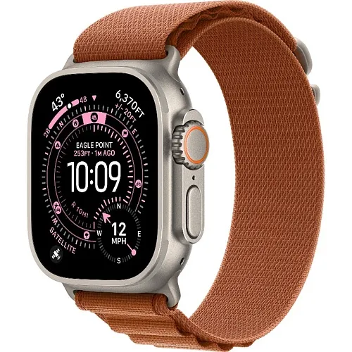 Apple Watch Ultra 3 GPS + Cellular 49mm Natural Tit. Case w. Terra Cotta A. Loop – Medium (MF1V4+MFTC4) - ТвойGadget