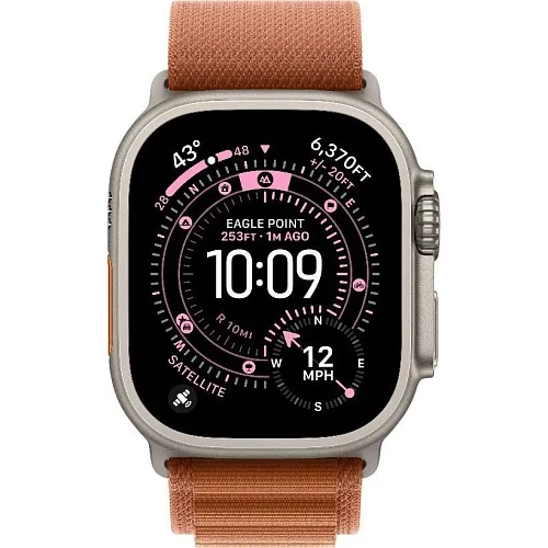 Apple Watch Ultra 3 GPS + Cellular 49mm Natural Tit. Case w. Terra Cotta A. Loop – Medium (MF1V4+MFTC4) - ТвойGadget