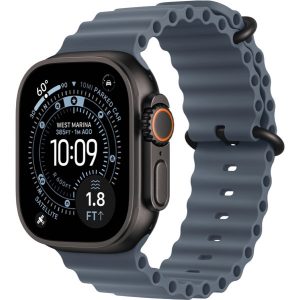 Apple Watch Ultra 3 GPS + Cellular 49mm Black Tit. Case w. Anchor Blue O. Band (MF254+MGCJ4) - Зображення 1