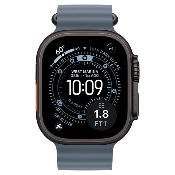Apple Watch Ultra 3 GPS + Cellular 49mm Black Tit. Case w. Anchor Blue O. Band (MF254+MGCJ4) - ТвойGadget