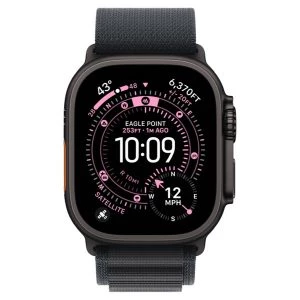 Apple Watch Ultra 3 GPS + Cellular 49mm Black Tit. Case w. Black Alpine Loop - Medium (MF0V4) - Зображення 2