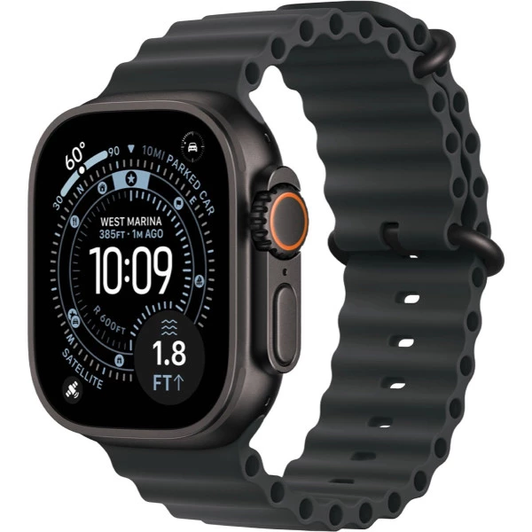Apple Watch Ultra 3 GPS + Cellular 49mm Black Tit. Case w. Black Ocean Band (MF0J4) - ТвойGadget