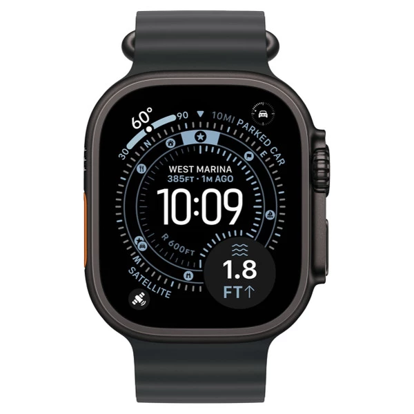 Apple Watch Ultra 3 GPS + Cellular 49mm Black Tit. Case w. Black Ocean Band (MF0J4) - ТвойGadget