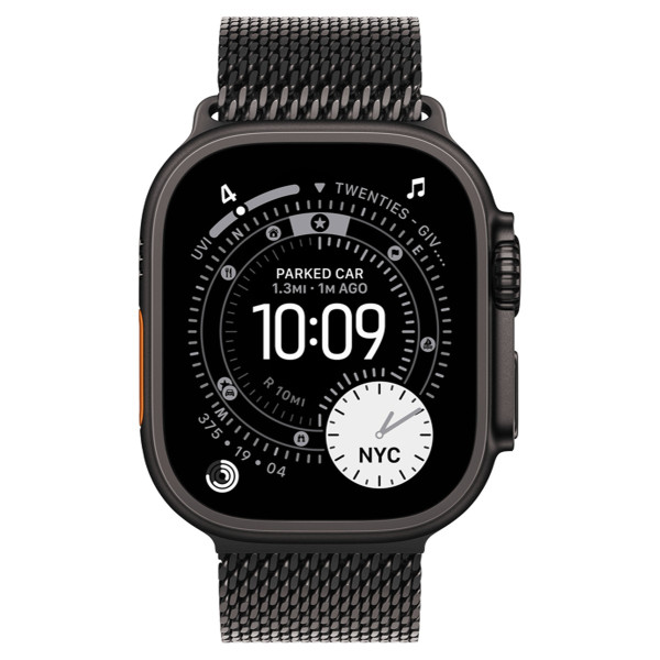 Apple Watch Ultra 3 GPS + Cellular 49mm Black Tit. Case w. Black Tit. Milanese Loop – Small (MF1N4) - ТвойGadget