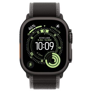 Apple Watch Ultra 3 GPS + Cellular 49mm Black Tit. Case w. Black/Charcoal Trail Loop – S/M (MF1D4) - ТвойGadget