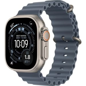 Apple Watch Ultra 3 GPS + Cellular 49mm Natural Tit. Case w. Anchor Blue Ocean Band (MEWH4) - Зображення 1