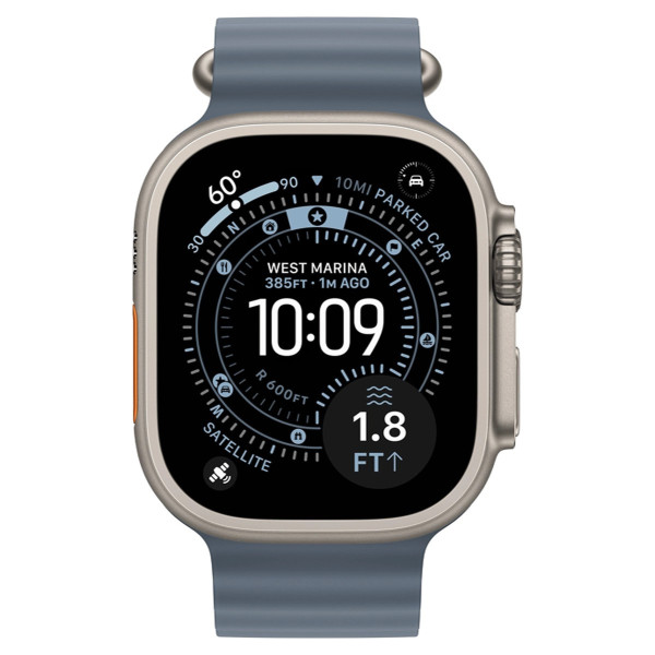 Apple Watch Ultra 3 GPS + Cellular 49mm Natural Tit. Case w. Anchor Blue Ocean Band (MEWH4) - ТвойGadget