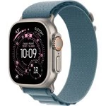 Apple Watch Ultra 3 GPS + Cellular 49mm Natural Tit. Case w. Blue/Bright Blue Trail Loop – S/M (MEWR4) - ТвойGadget