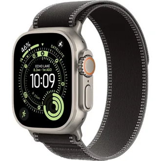 Apple Watch Ultra 3 GPS + Cellular 49mm Natural Tit. Case w. Black/Charcoal Trail Loop – S/M (MF1V4+MFT84) - ТвойGadget