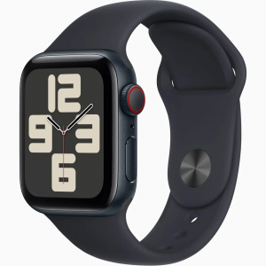 Смарт-часы Apple Watch SE 2 GPS + Cellular 40mm Midnight Alu. Case w. Midnight S. Band - S/M (MRG73/MXFR3/MXGC3) [NEW NO BOX] — изображение 1