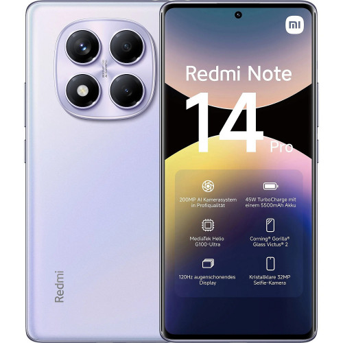 Смартфон Xiaomi Redmi Note 14 Pro 8/256GB Aurora Purple [Витринный] - ТвойGadget