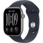 Apple Watch Series 12 GPS 42mm Space Gray Aluminum Case with Navy Blue Sport Band M/L (MJE94) - ТвойGadget