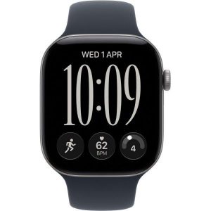Apple Watch Series 12 GPS 42mm Space Gray Aluminum Case with Navy Blue Sport Band M/L (MJE94) - Зображення 2
