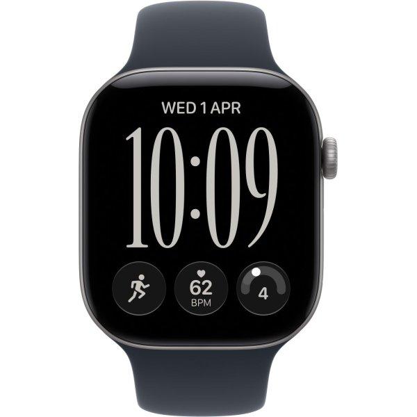 Apple Watch Series 12 GPS 42mm Space Gray Aluminum Case with Navy Blue Sport Band M/L (MJE94) - ТвойGadget