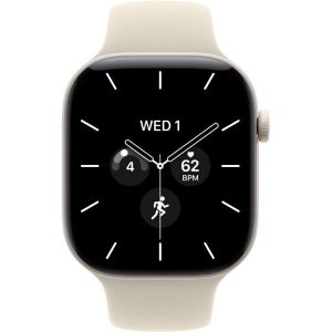 Apple Watch Series 12 GPS + Cellular 46mm Pearl White Ceramic Case with Sand Sport B. S/M (MJH14) - Зображення 2