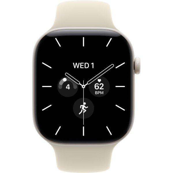 Apple Watch Series 12 GPS + Cellular 46mm Pearl White Ceramic Case with Sand Sport B. S/M (MJH14) - ТвойGadget